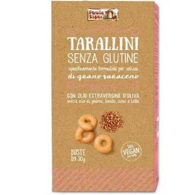 PUGLIA SAPORI TARALLINI GRANO SARACENO 6 BUSTE 30 G PUGLIA SAPORI TARALLINI GRANO SARACENO 6 BUSTE 30 G