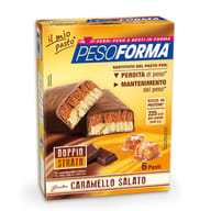 PESOFORMA BARRETTA AL CARAMELLO SALATO 12 PEZZI DA 31 G