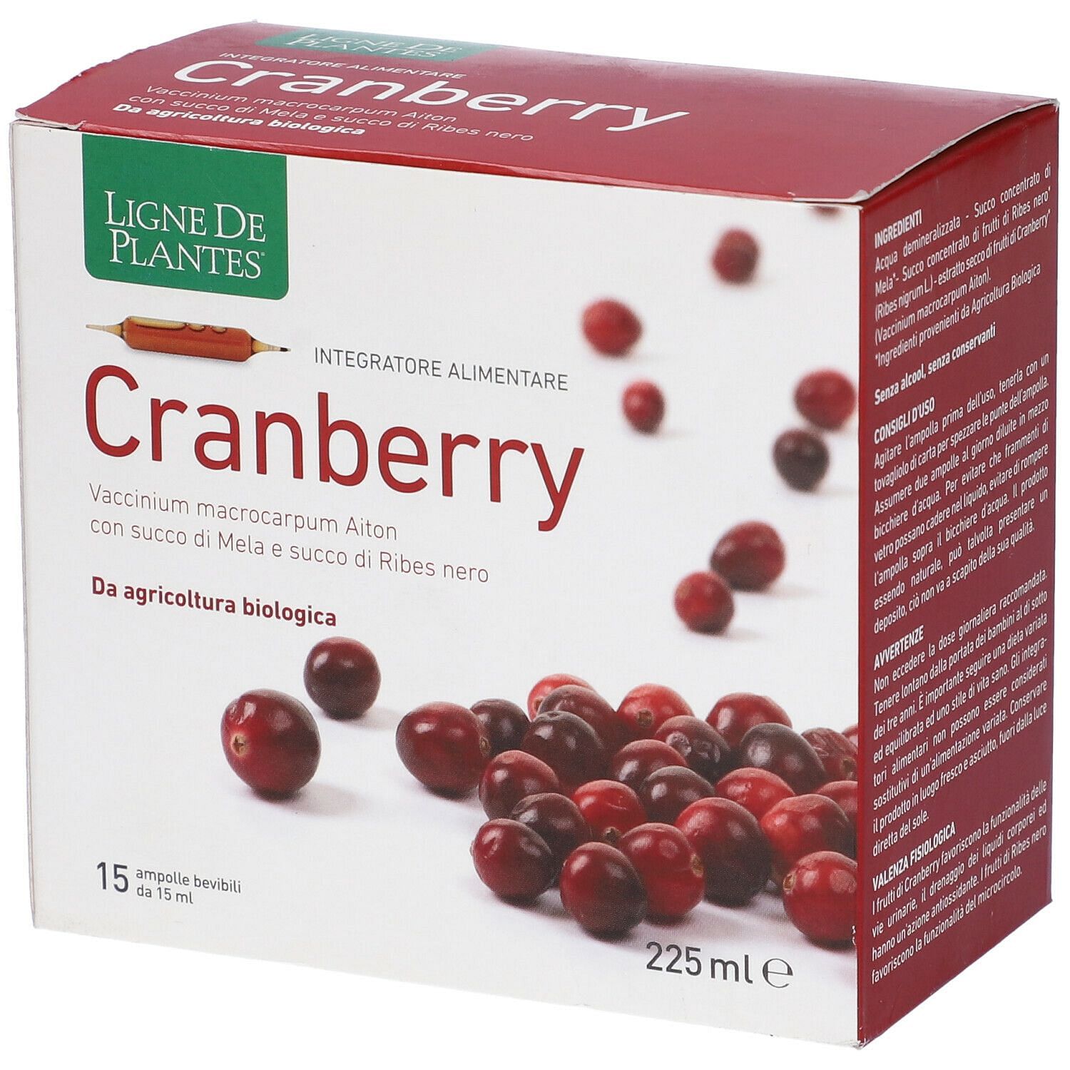 Cranberry Biologico 15 Ampolle Bevibili Da 15 Ml