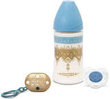 PREMIUM SET BLU BIBERON 3P S + SUCCHIETTO S 0/4 MESI + CLIP