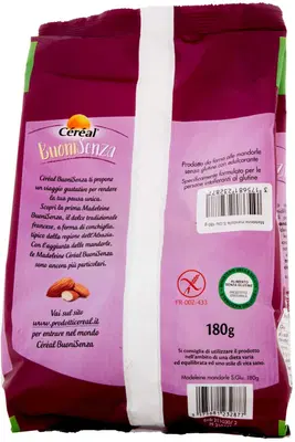 CEREAL BUONISENZA MADELEINE ALLE MANDORLE 180 G CEREAL BUONISENZA MADELEINE ALLE MANDORLE 180 G