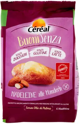 CEREAL BUONISENZA MADELEINE ALLE MANDORLE 180 G CEREAL BUONISENZA MADELEINE ALLE MANDORLE 180 G