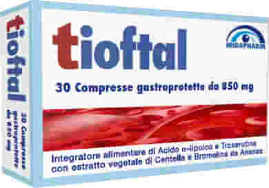 TIOFTAL 30 COMPRESSE GASTROPROTETTE