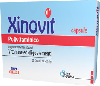 XINOVIT POLIVITAMINICO 30 CAPSULE DA 500 MG SENZA GLUTINE NATURALMENTE PRIVO DI LATTOSIO