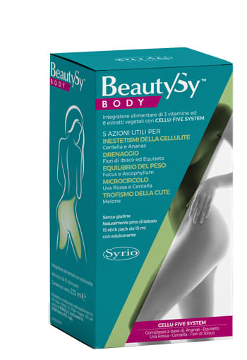 BEAUTY SY BODY 15 STICK PACK CON EDULCORANTE SENZA GLUTINE NATURALMENTE PRIVO DI LATTOSIO