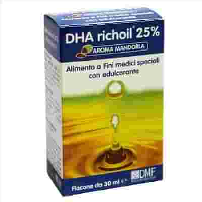 DHA RICHOIL SCIROPPO AL 25% DI DHA DI ORIGINE ALGALE GUSTO MANDORLA 30 ML