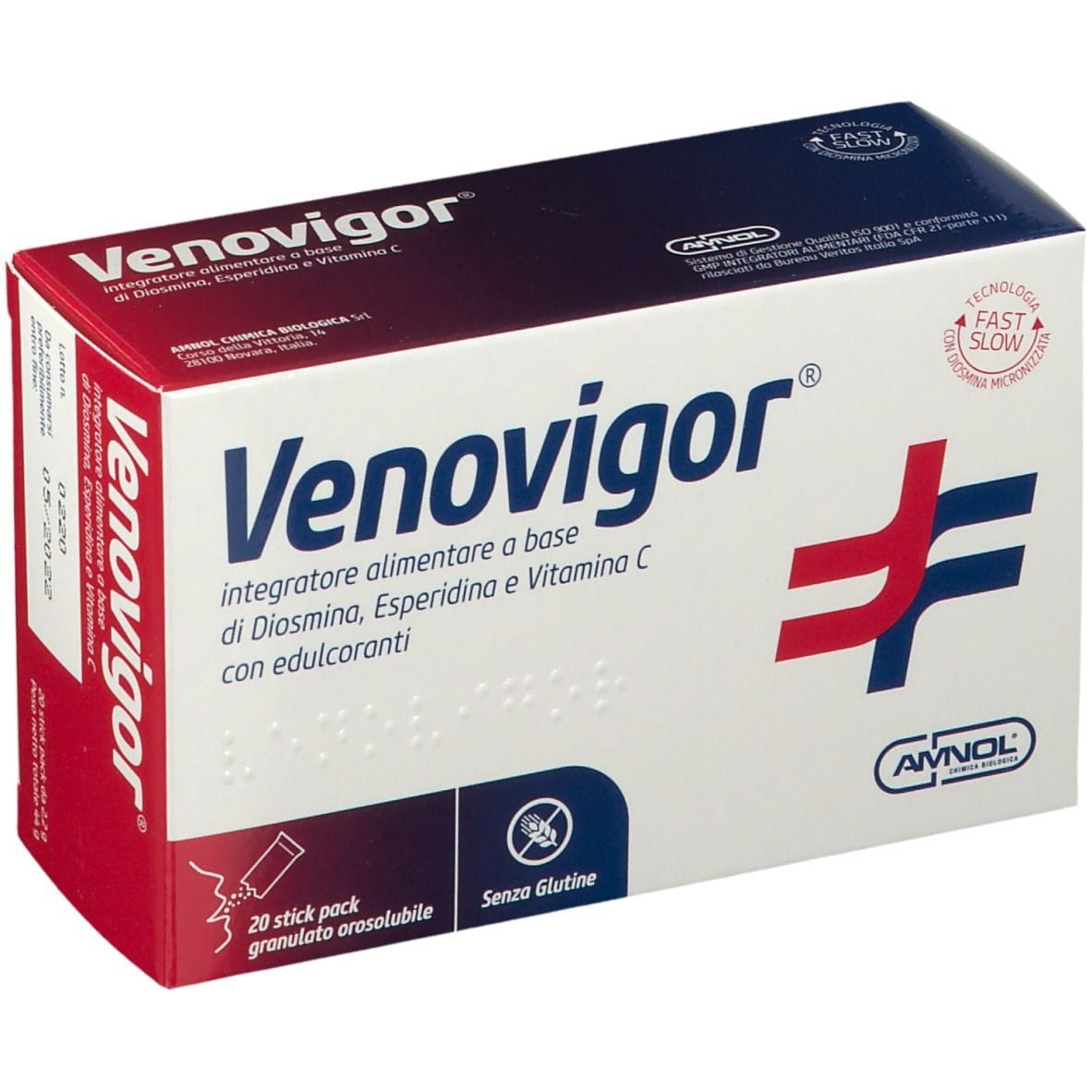VENOVIGOR 20 STICK PACK GRANULATO OROSOLUBILE CON EDULCORANTE