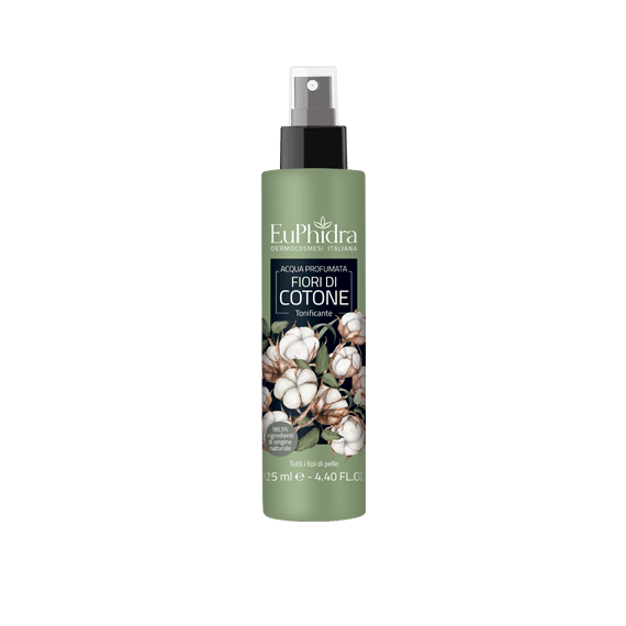 EUPHIDRA ACQUA PROFUMATA COTONE IN FLACONE CON ETICHETTA POMPA SPRAY