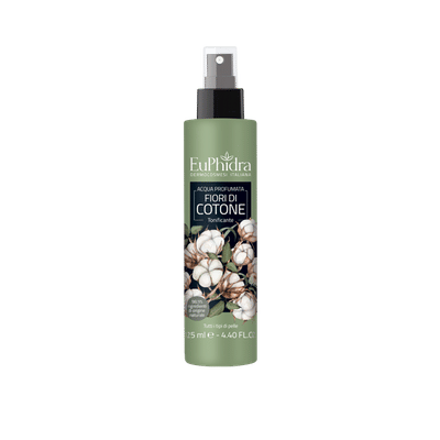EUPHIDRA ACQUA PROFUMATA COTONE IN FLACONE CON ETICHETTA POMPA SPRAY