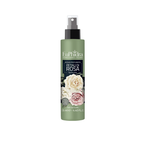 EUPHIDRA ACQUA PROFUMATA ROSA IN FLACONE CON ETICHETTA POMPA SPRAY