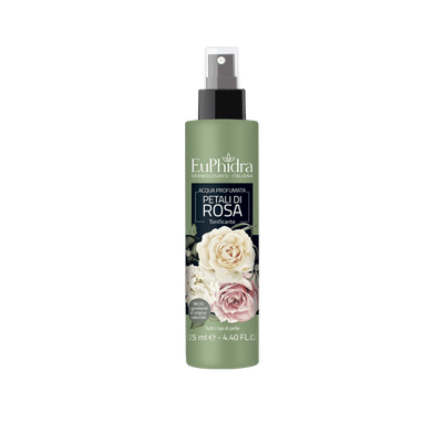 EUPHIDRA ACQUA PROFUMATA ROSA IN FLACONE CON ETICHETTA POMPA SPRAY