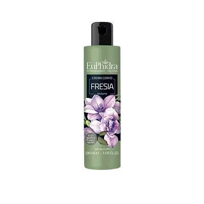 EUPHIDRA CREMA CORPO IDRATANTE FRESIA IN FLACONE CON ETICHETTA EUPHIDRA CREMA CORPO IDRATANTE FRESIA IN FLACONE CON ETICHETTA