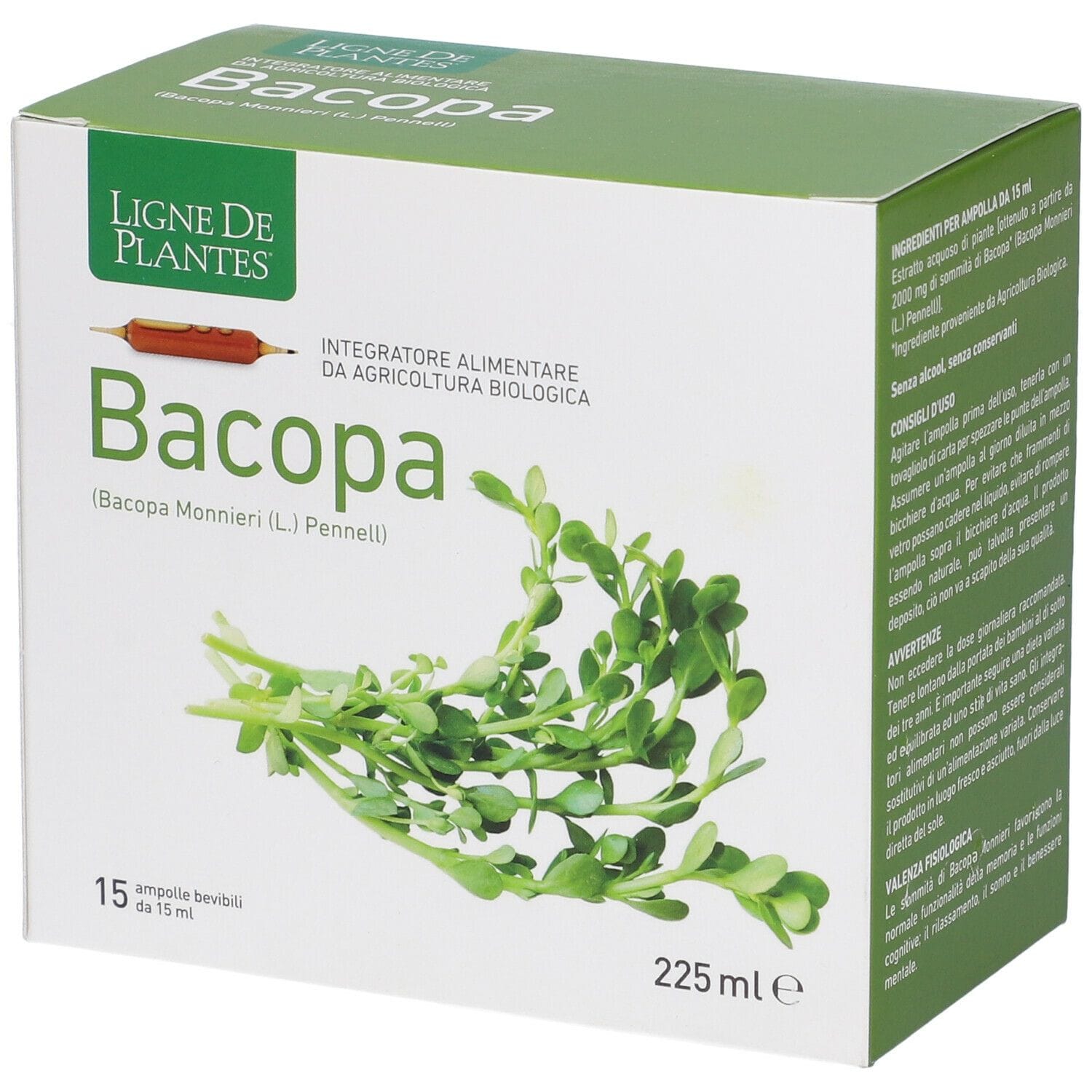 Bacopa Bio 15 Ampolle Bevibili Da 15 Ml