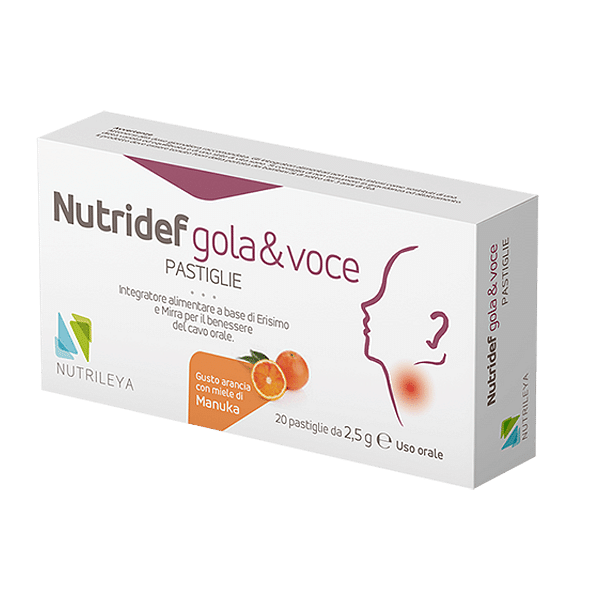 Nutridef Gola & Voce Arancia 20 Pastiglie