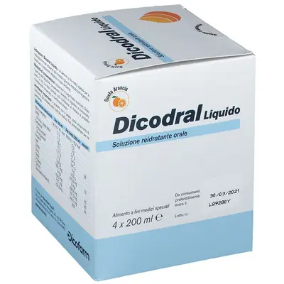 DICODRAL LIQUIDO SOLUZIONE REIDRATANTE ORALE 4 X 200 ML DICODRAL LIQUIDO SOLUZIONE REIDRATANTE ORALE 4 X 200 ML