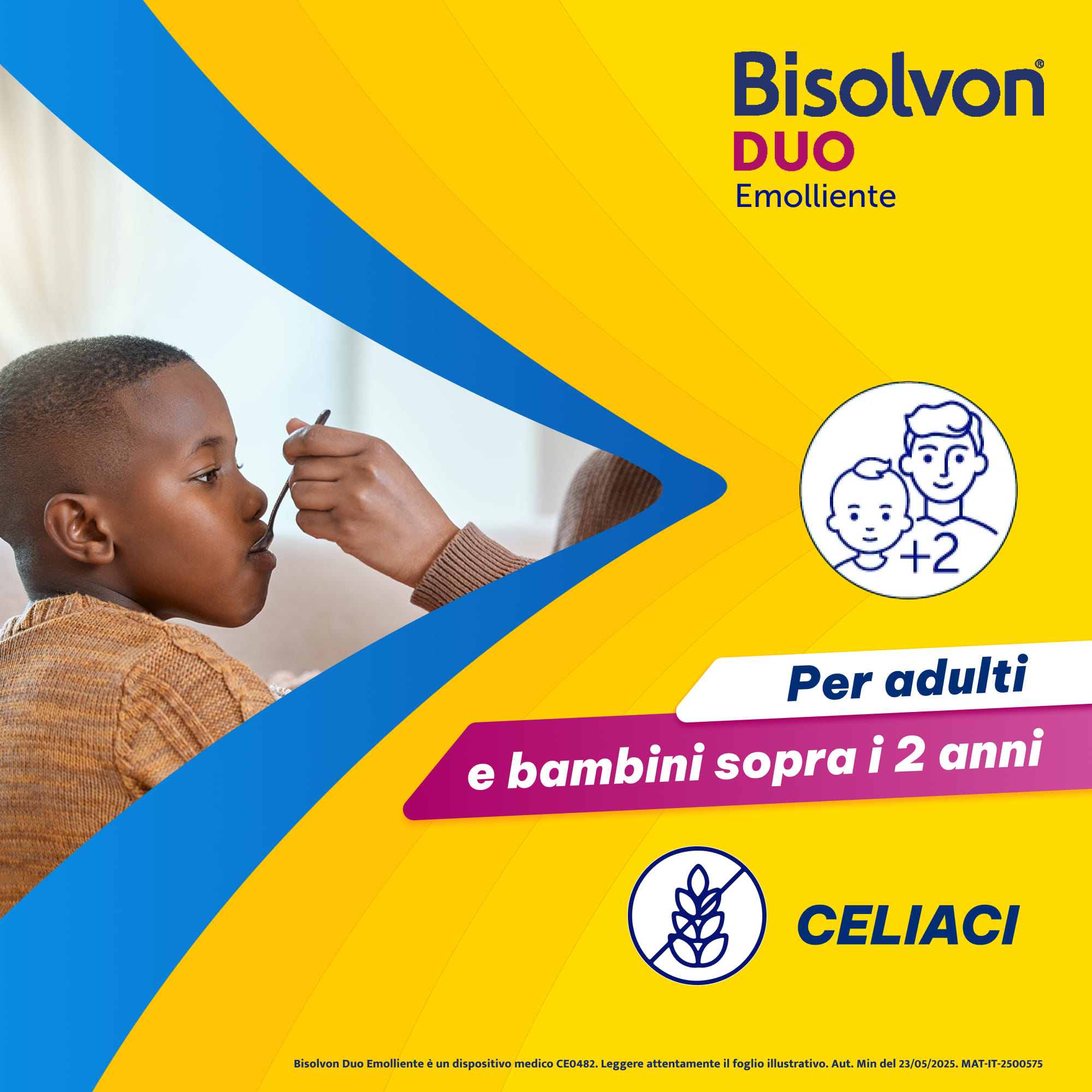 Bisolvon Duo Emolliente Sciroppo Contro Tosse e Gola Irritata, Adulti e Bambini 2+ (100 ml) 