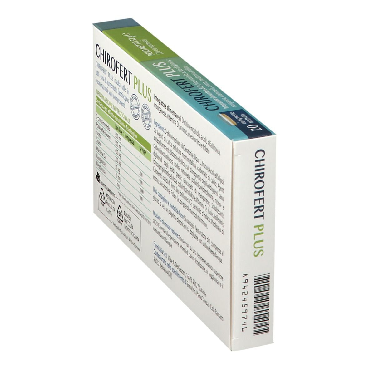 CHIROFERT PLUS 20 COMPRESSE TRISTRATO