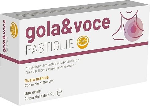 Gola&Voce Pastiglie Arancia 50 G