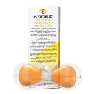 POSIFORLID 2 MASCHERA PER OCCHI PER TRATTAMENTO TERMICO PER BLEFARITE E DISFUNZIONE MEIBOMDRUSEN POSIFORLID 2 MASCHERA PER OCCHI PER TRATTAMENTO TERMICO PER BLEFARITE E DISFUNZIONE MEIBOMDRUSEN