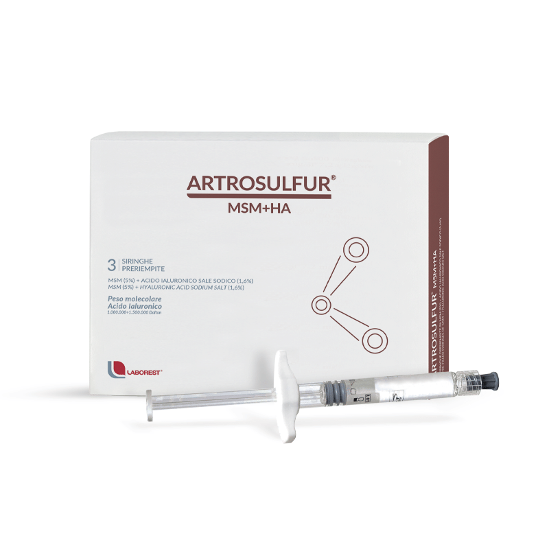 ARTROSULFUR MSM+HA SIRINGHE PRERIEMPITE INTRA-ARTICOLARI ACIDO IALURONICO 2 ML