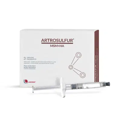 ARTROSULFUR MSM+HA SIRINGHE PRERIEMPITE INTRA-ARTICOLARI ACIDO IALURONICO 2 ML ARTROSULFUR MSM+HA SIRINGHE PRERIEMPITE INTRA-ARTICOLARI ACIDO IALURONICO 2 ML