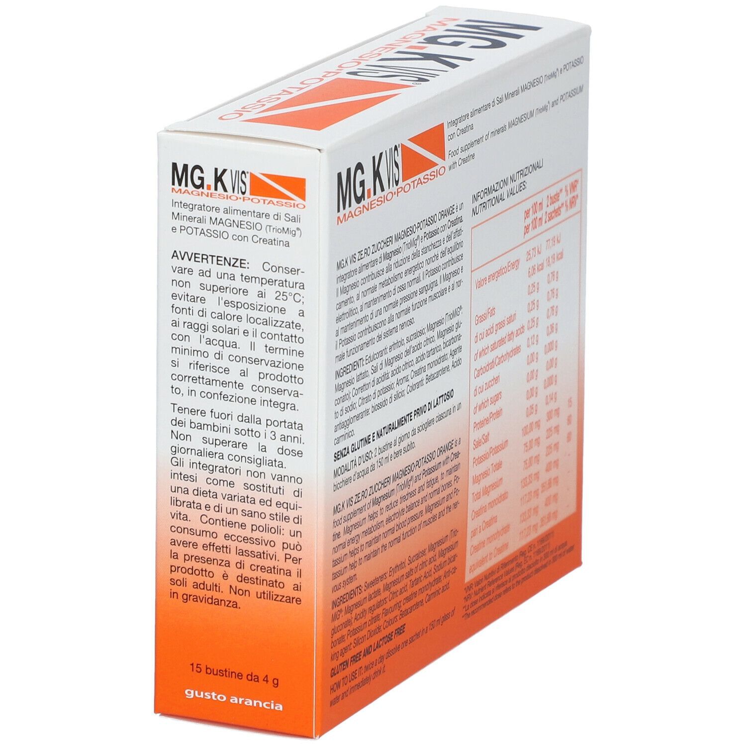 MGK VIS ORANGE ZERO ZUCCHERI 15 BUSTINE