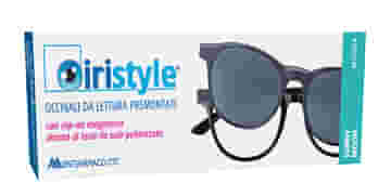 OCCHIALE DA LETTURA PREMONTATO IRISTYLE SUNNY MOON +3,50 CON CLIP ON MAGNETICO DOTATO DI LENTI DA SOLE POLARIZZATE 1 PAIO
