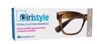 OCCHIALE DA LETTURA PREMONTATO IRISTYLE ELLE BRONZE +1,00 CON CIONDOLO APPENDI-OCCHIALE E ASTUCCIO COORDINATO 1 PAIO