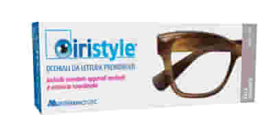 OCCHIALE DA LETTURA PREMONTATO IRISTYLE ELLE BRONZE +1,00 CON CIONDOLO APPENDI-OCCHIALE E ASTUCCIO COORDINATO 1 PAIO