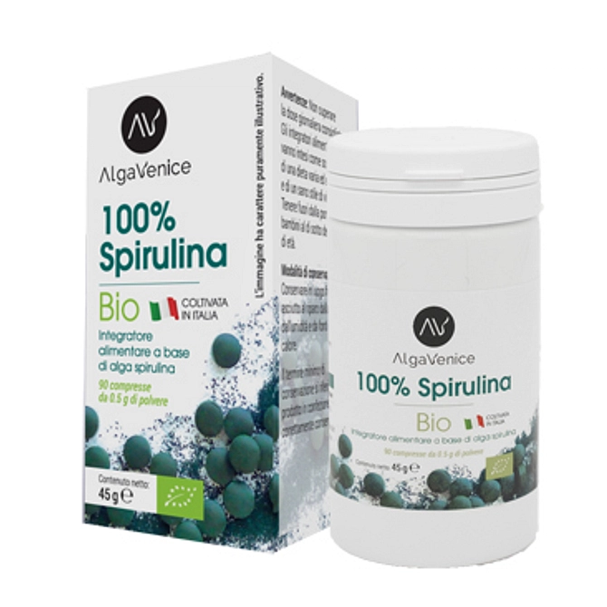 Algavenice 100% Spirulina Bio 90 Compresse
