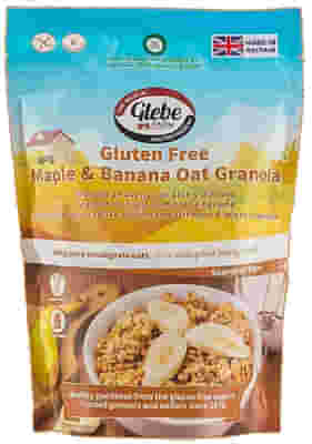 GLEBE FARM GRANOLA AVENA CON SCIROPPO D'ACERO E BANANA 325 G