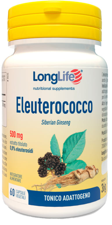 LONGLIFE ELEUTEROCOCCO 0,8% 60 CAPSULE 500MG