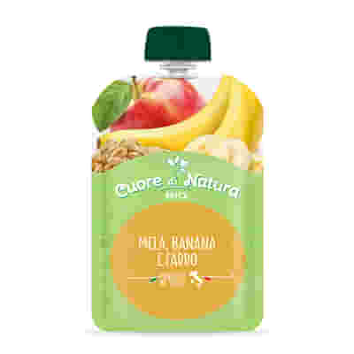 CUORE DI NATURA POUCH MELA BANANA FARRO 100 G