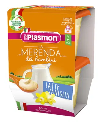 PLASMON LA MERENDA DEI BAMBINI MERENDE LATTE VANIGLIA ASETTICO 2 X 120 G PLASMON LA MERENDA DEI BAMBINI MERENDE LATTE VANIGLIA ASETTICO 2 X 120 G