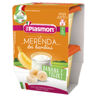 PLASMON LA MERENDA DEI BAMBINI SAPORI DI NATURA BANANA YOGURT ASETTICO 2 X 120 G