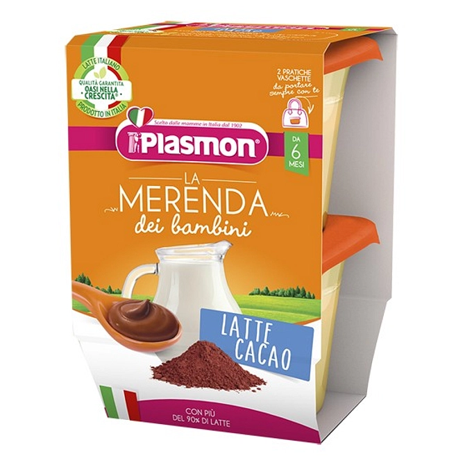 Plasmon La Merenda Dei Bambini Merende Latte Cacao Asettico 2 X 120 G