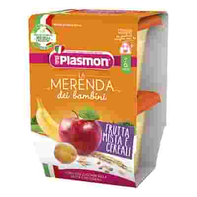 PLASMON LA MERENDA DEI BAMBINI MERENDE FRUTTA CEREALI ASETTICO 2 X 120 G