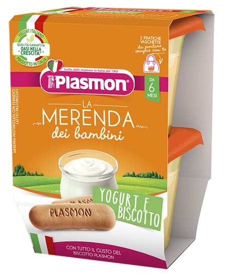Plasmon Merenda Yogurt Biscotti 2X120G