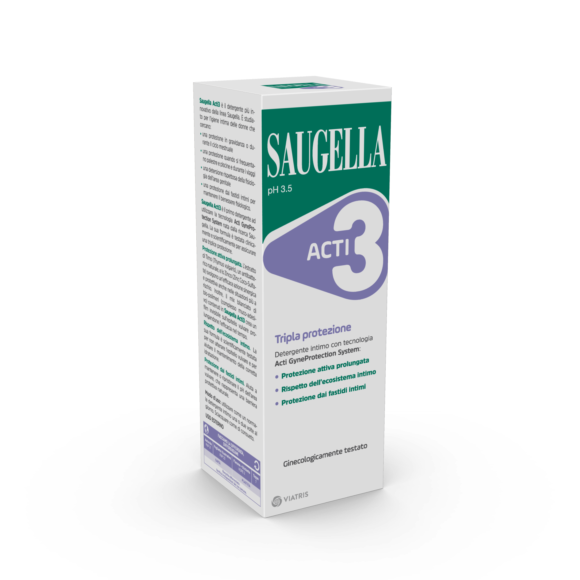 SAUGELLA ACTI3 DETERGENTE INTIMO 250 ML