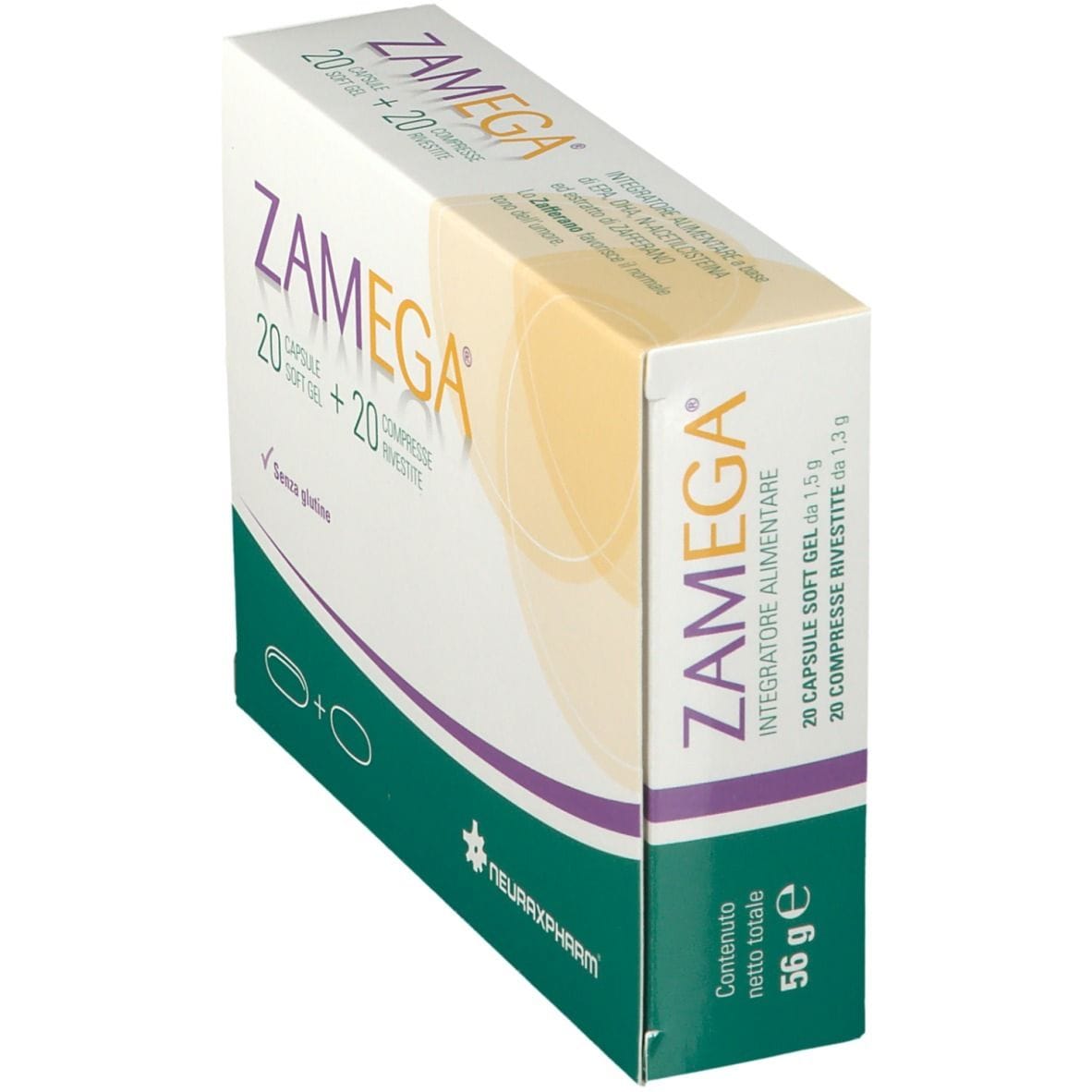 ZAMEGA 20 CAPSULE SOFTGEL + 20 COMPRESSE RIVESTITE