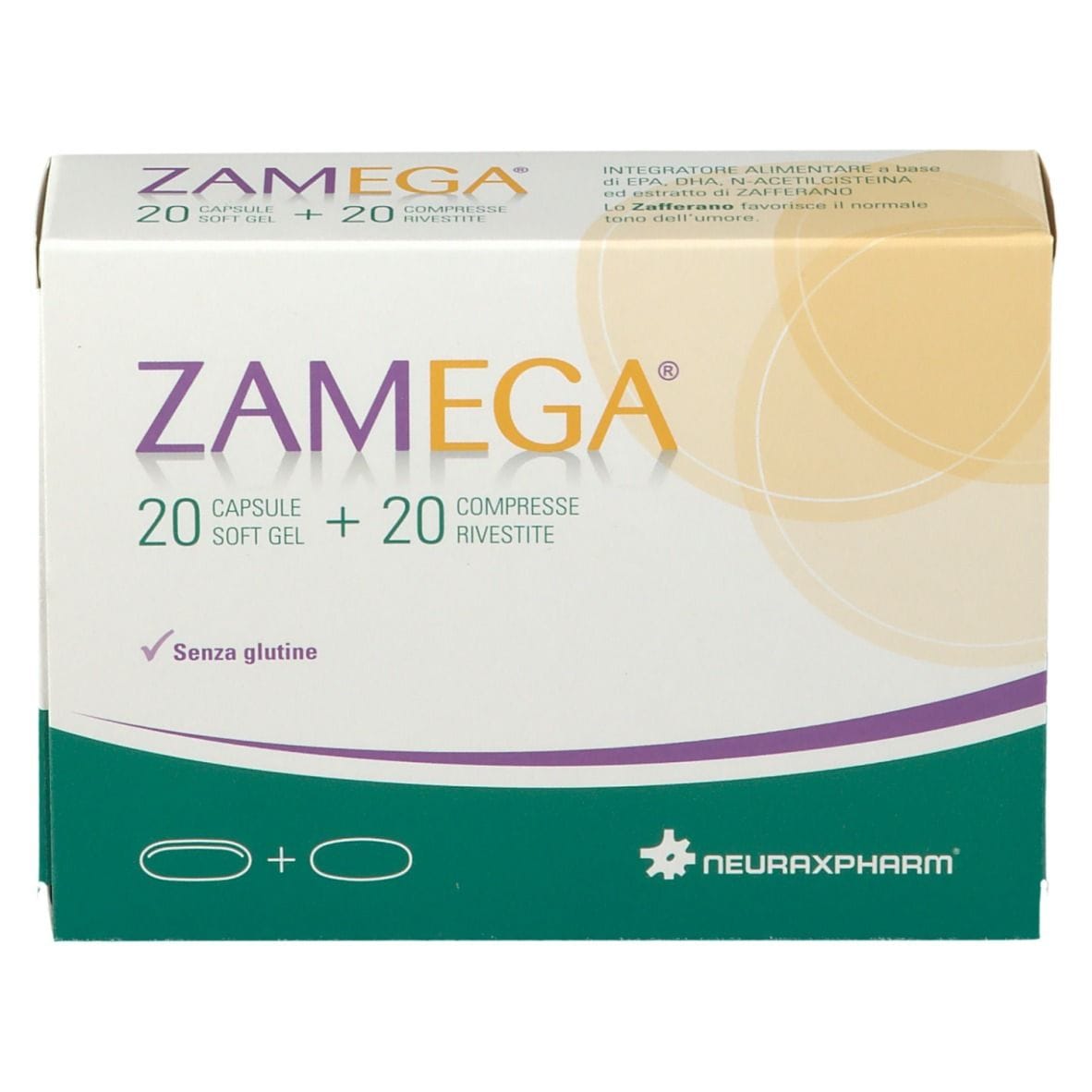 ZAMEGA 20 CAPSULE SOFTGEL + 20 COMPRESSE RIVESTITE