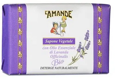 L'AMANDE MARSEILLE SAPONE VEGETALE LAVANDA OFFICINALIS BIO 20 G L'AMANDE MARSEILLE SAPONE VEGETALE LAVANDA OFFICINALIS BIO 20 G