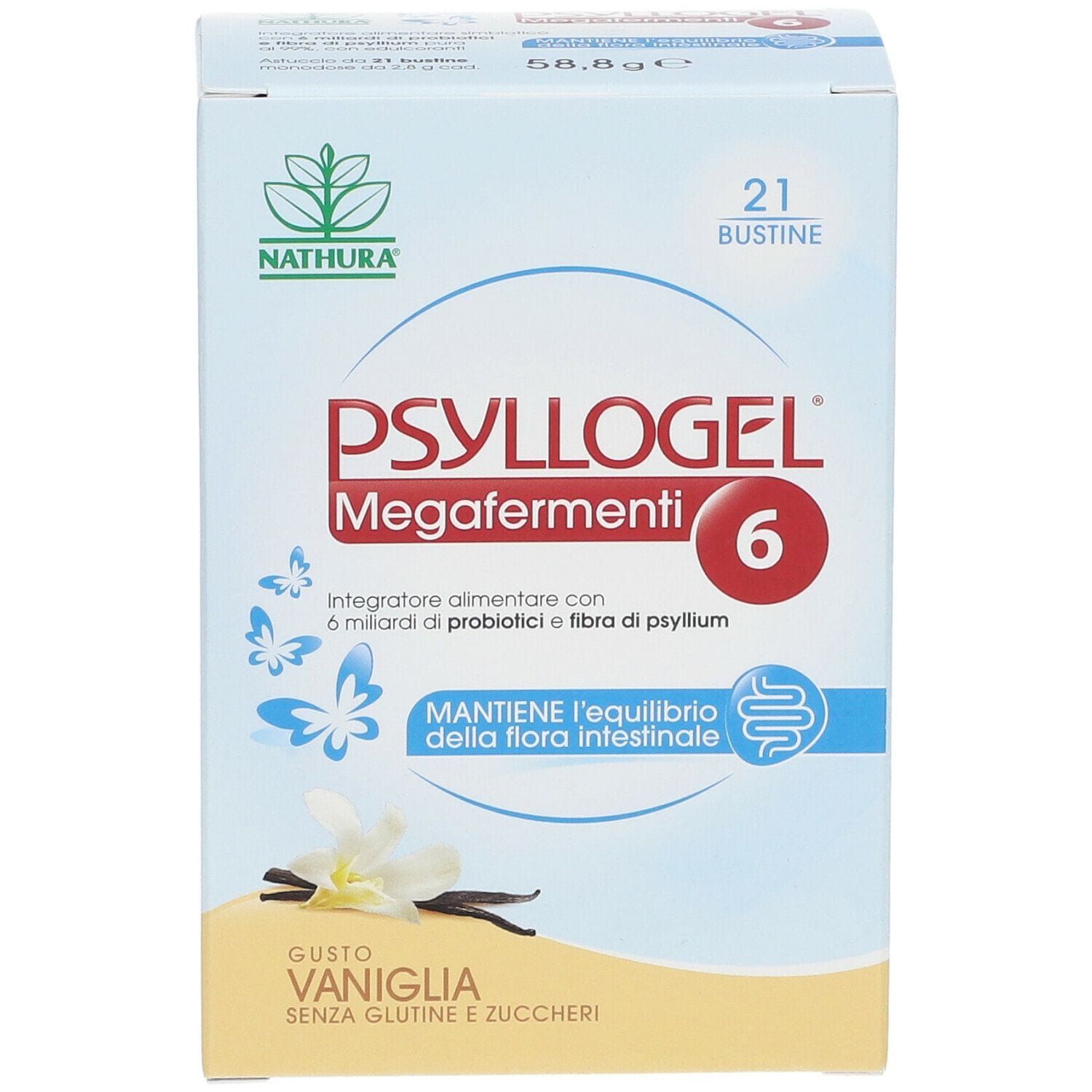 PSYLLOGEL MEGAFERMENTI 6 VANIGLIA 21 BUSTINE