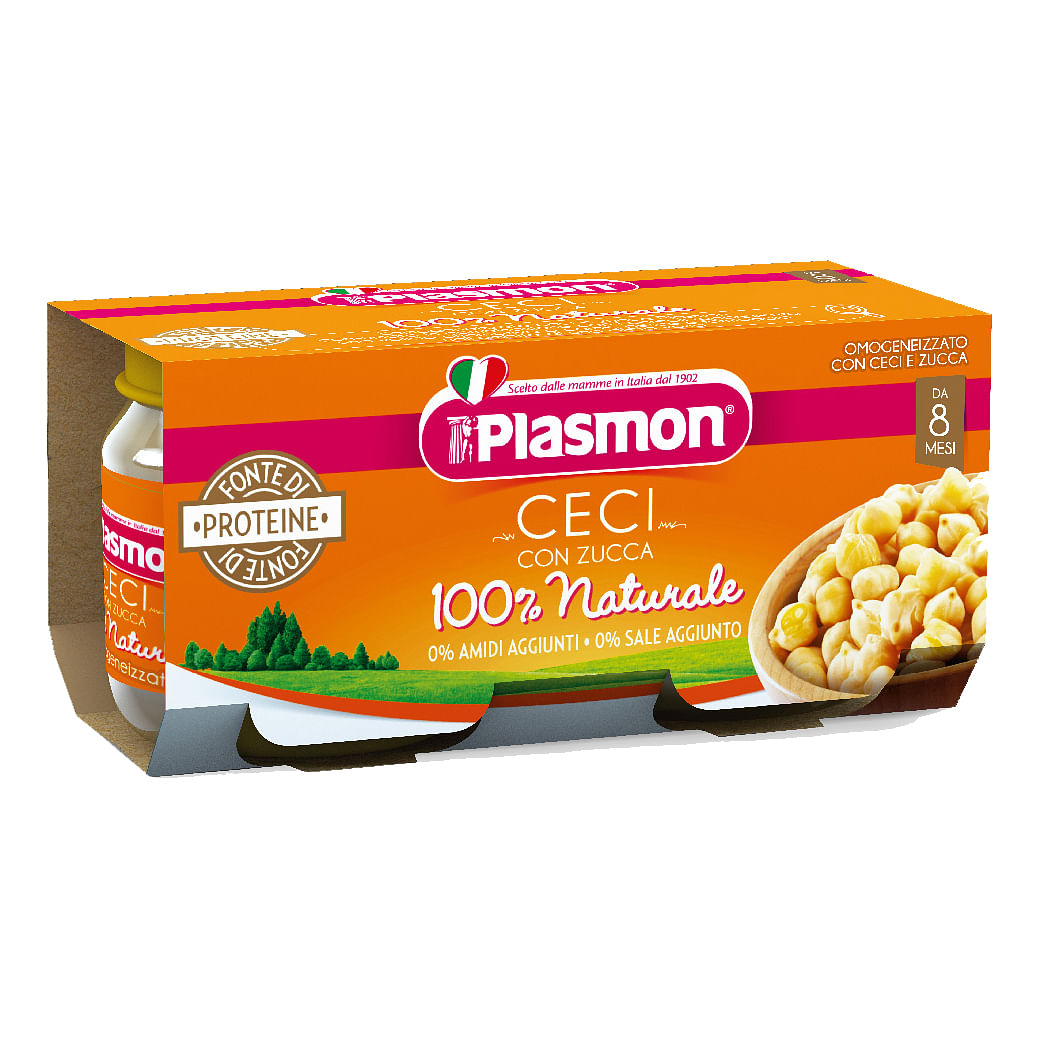 Plasmon Omogeneizzato Ceci/Zucca 2 X 80 G