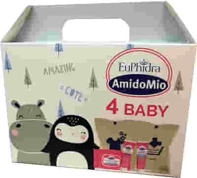 EUPHIDRA AMIDOMIO 4 BABY COFANETTO 3 PRODOTTI + SACCHETTINO CAMBIO IN OMAGGIO