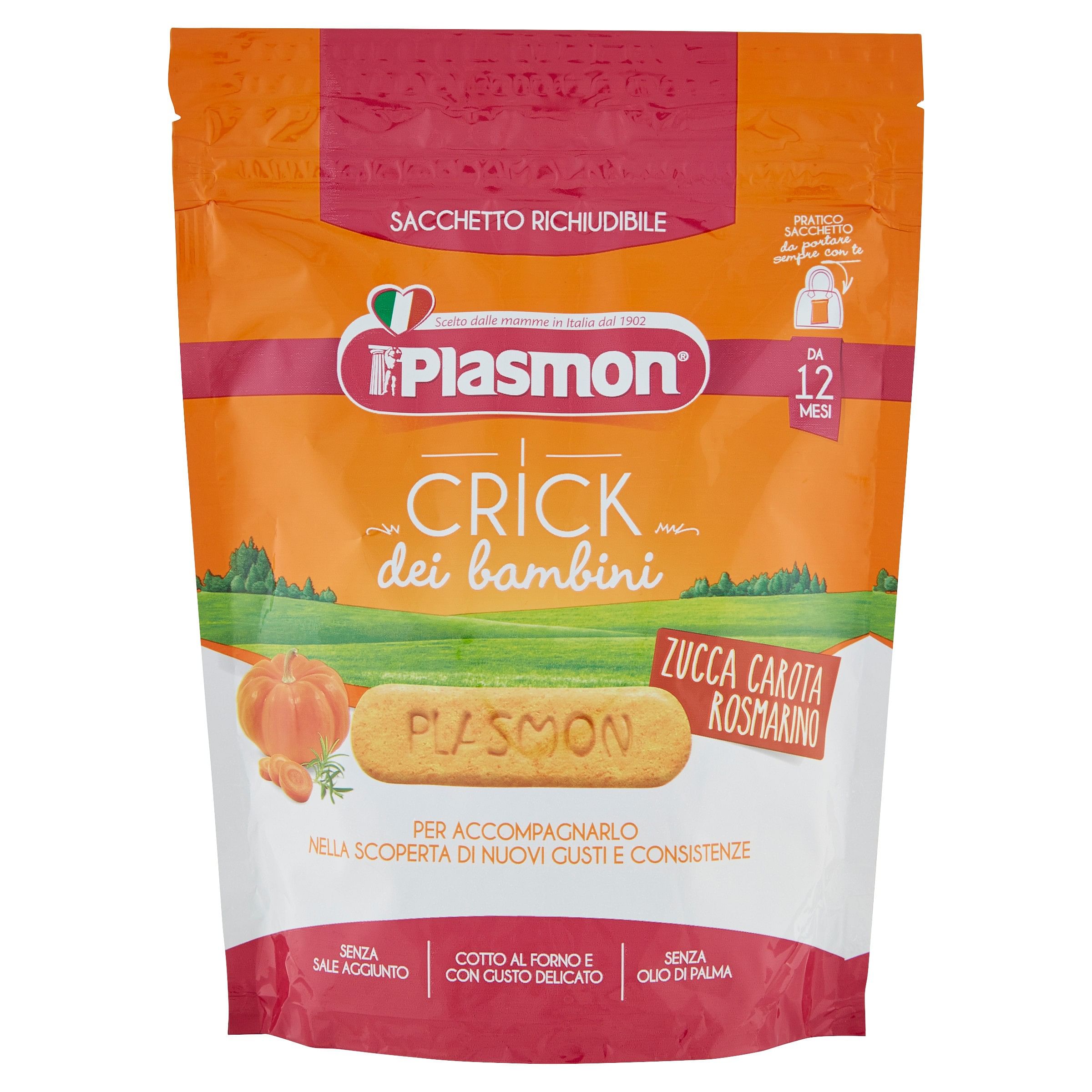 Plasmon Crick Zucca/Carora/Rosmarino 100 G