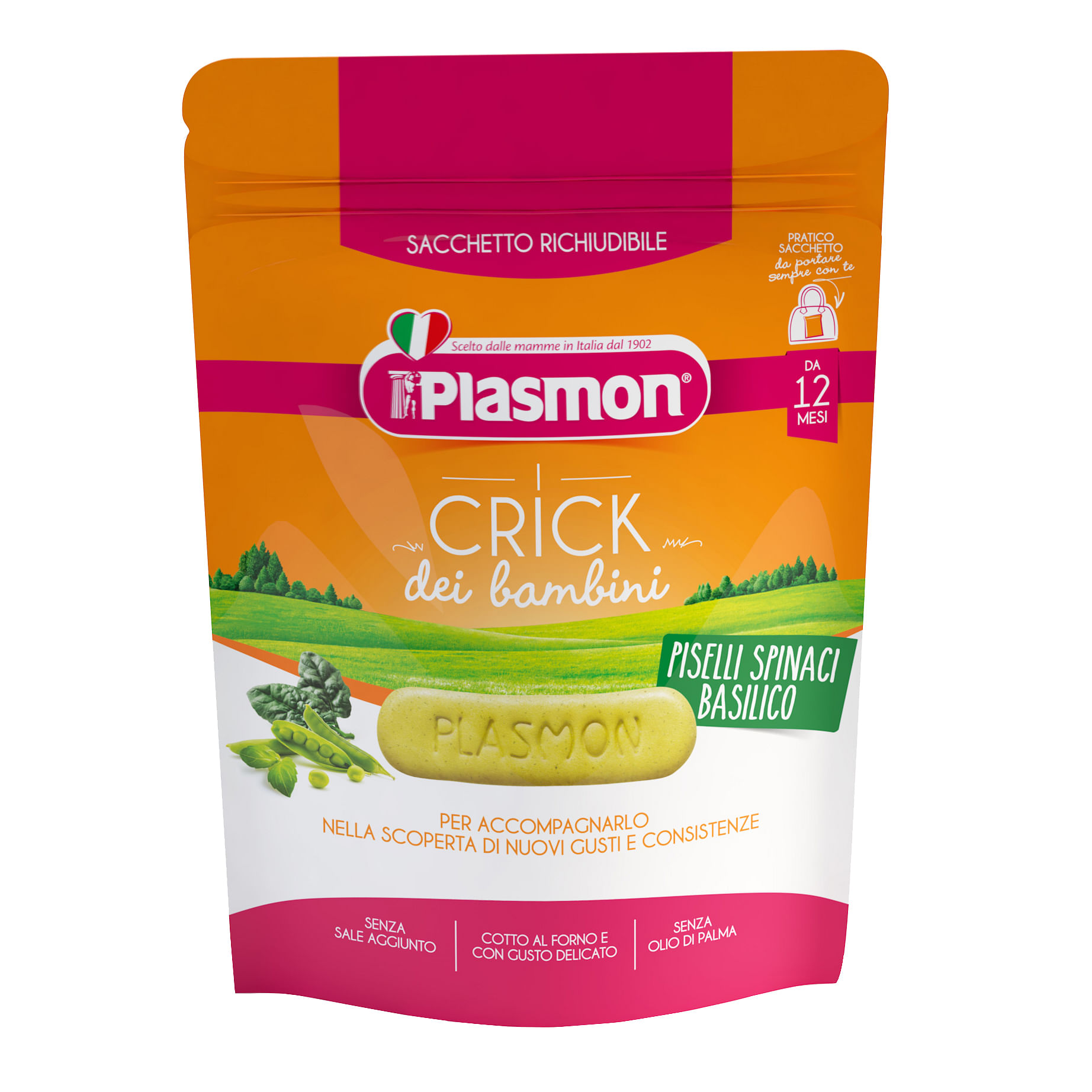 Plasmon Crick Spinaci E Piselli 100 G