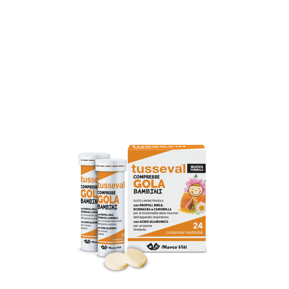 Tusseval Gola Bambini 24 Compresse