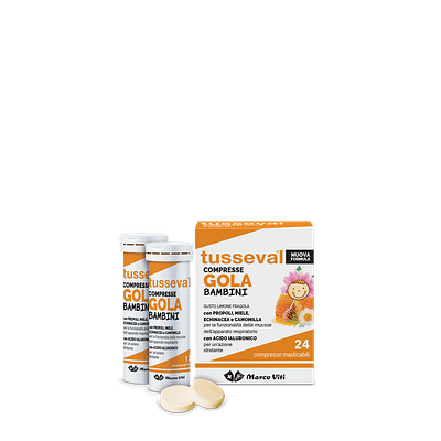 TUSSEVAL GOLA BAMBINI 24 COMPRESSE