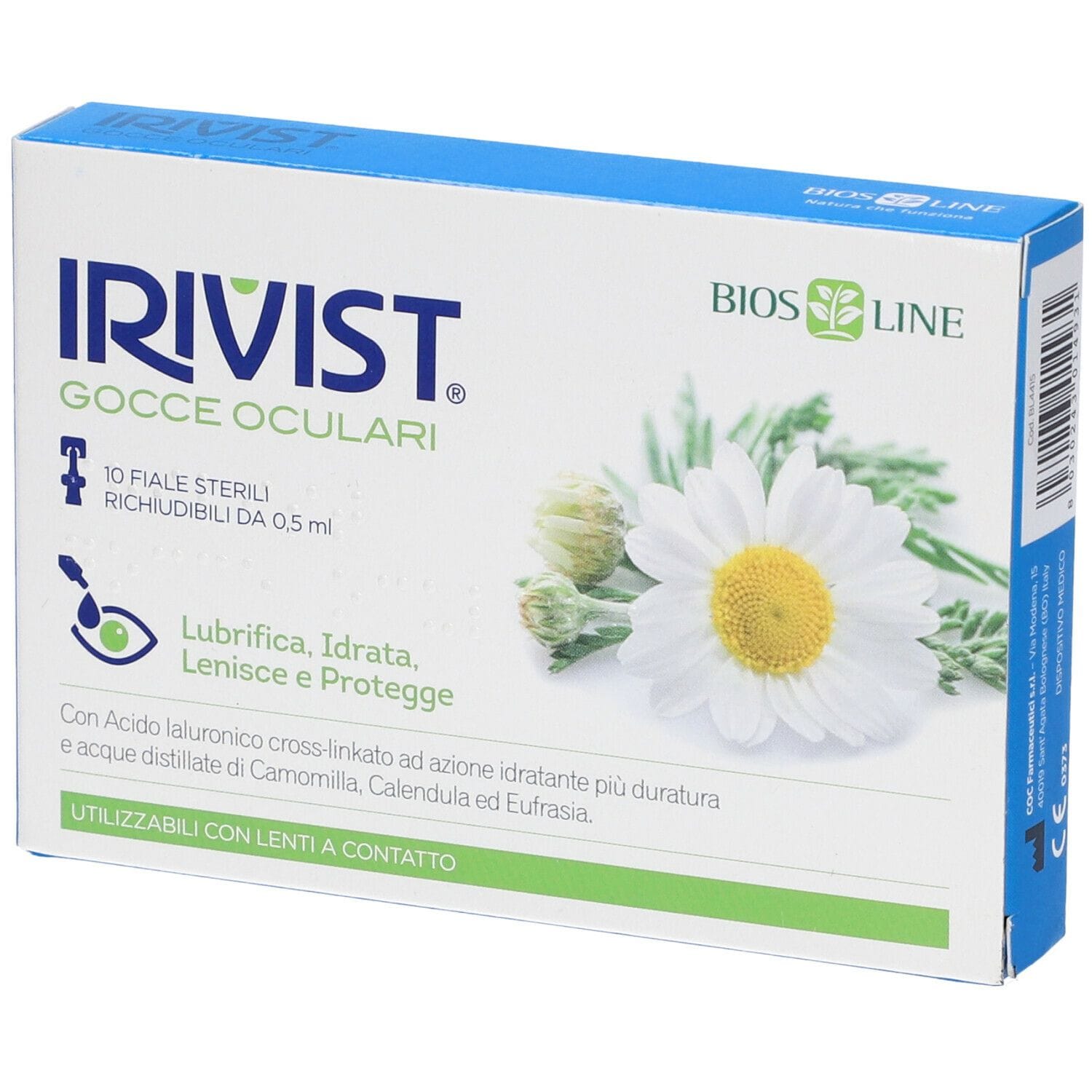 IRIVIST GOCCE MONODOSE 10 FIALE 0,5 ML ACIDO IALURONICO CROOS